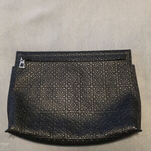 Loewe Black Embossed Clutch